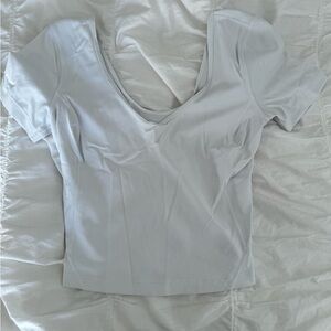 Lululemon White Short Sleeve Top